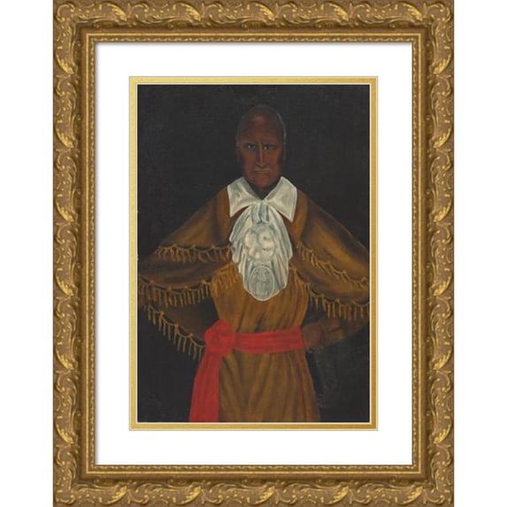 A. Haddock 11x14 Gold Ornate Wood Frame and Double Matted Museum Art Print Titled - Red Jacket (After 1828)