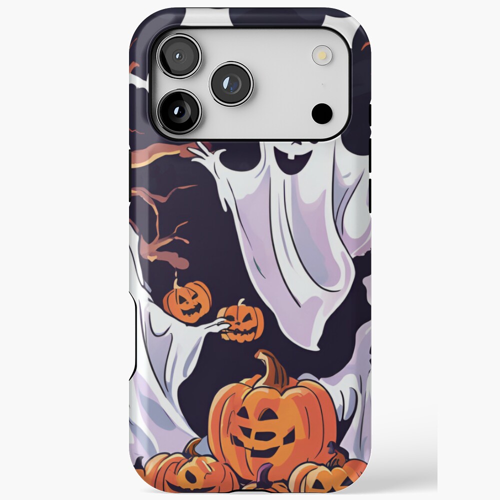A Halloween Ghost with a Creepy and Friendly Smile Case for iPhone 11 ...