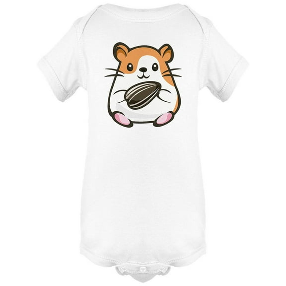 A Hamster Holding A Seed Bodysuit Infant -Image by Shutterstock, Newborn
