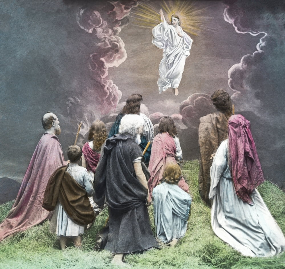 A Hand Coloured Magic Lantern Slide Circa 1900. Calvary according To ...