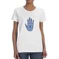 thumbnail image 1 of A Hand With An Eye Shaped T-Shirt Women -Image by Shutterstock, Female XX-Large, 1 of 4