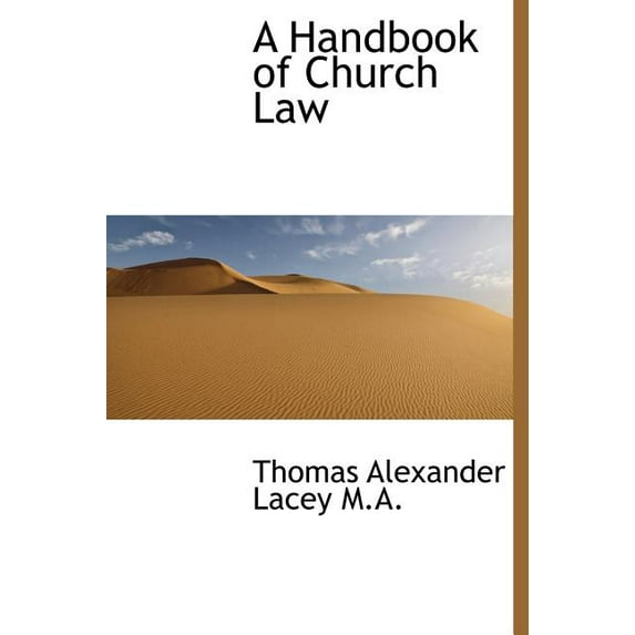 A Handbook of Church Law (Hardcover)