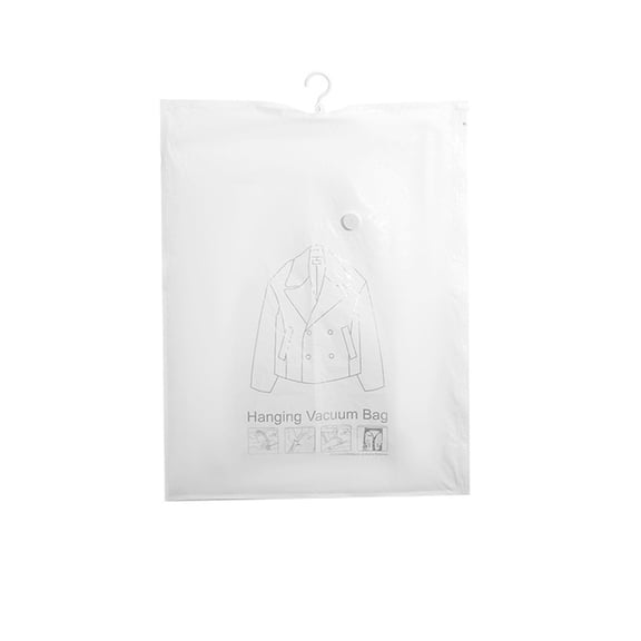 A Hanging Vacuum Storage Bag Space Saver Clothes Organizer Suitcase Compression Pouch Reusable 34.6X26Inch