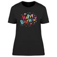 thumbnail image 1 of A Happy Birthday Greeting  T-Shirt Women -Image by Shutterstock, Female 3X-Large, 1 of 2