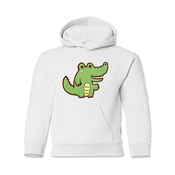 A Happy Crocodile Hoodie Juniors -Image by Shutterstock, x-Large
