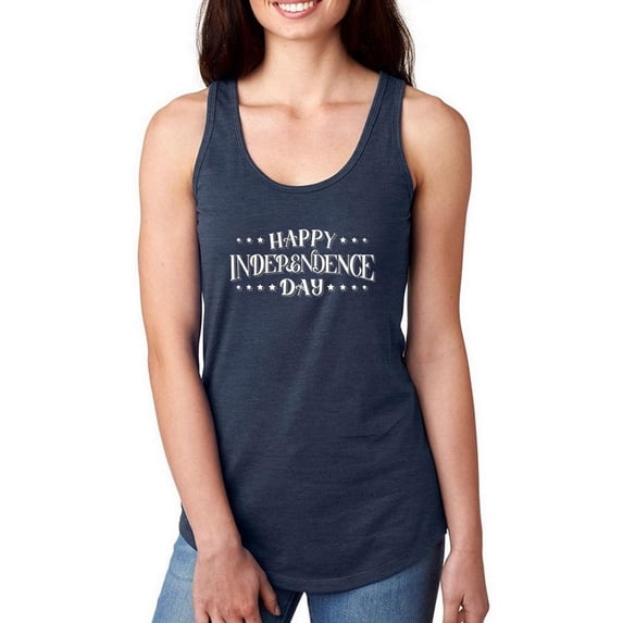 A Happy Independence Day Racerback Tank Women -Image by Shutterstock, Female Medium