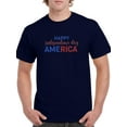 thumbnail image 1 of A Happy Independence Day. T-Shirt Men -Image by Shutterstock, Male 3X-Large, 1 of 4