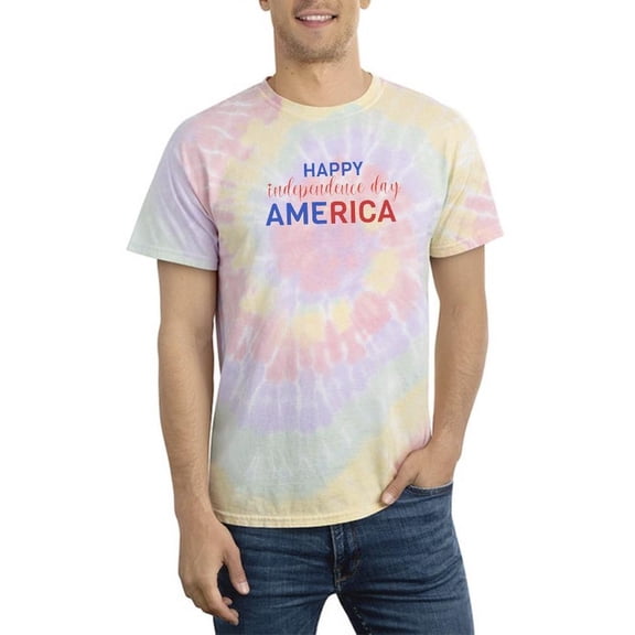 A Happy Independence Day. Tie Dye Spiral Men -Image by Shutterstock, Male Small