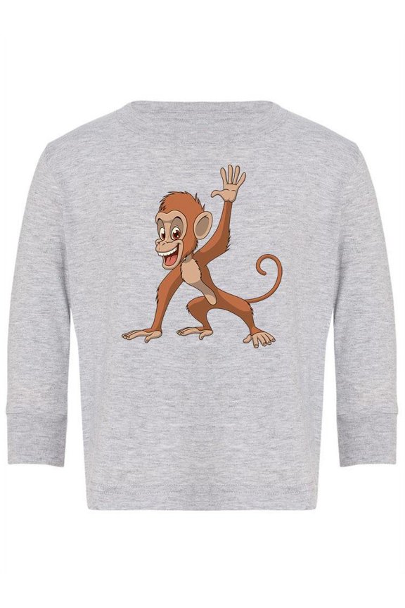 A Happy Monkey Long Sleeve Toddler -Image by Shutterstock, 2 Toddler