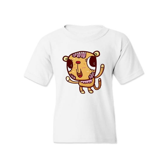A Happy Monkey Smiles T-Shirt Juniors -Image by Shutterstock, Large