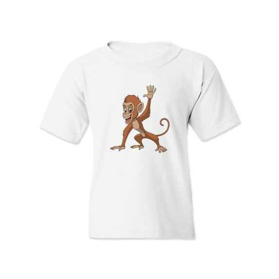 A Happy Monkey T-Shirt Juniors -Image by Shutterstock, x-Small