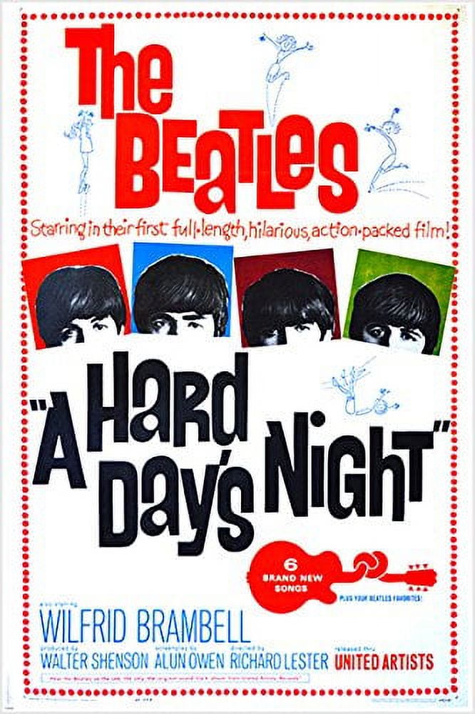 A Hard Day'S Night Vintage Movie The Beatles Music John