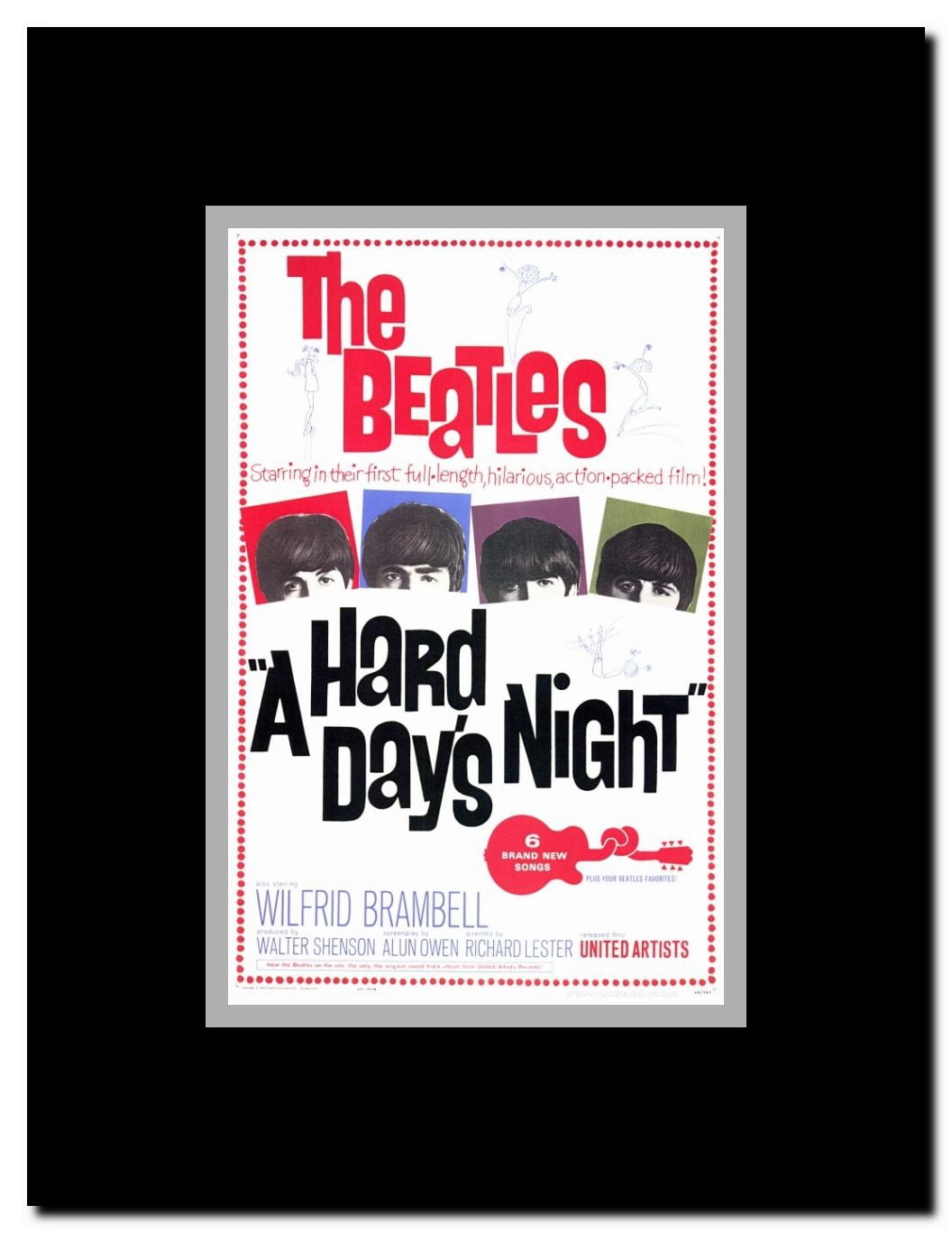 A Hard Day's Night Framed Movie Poster