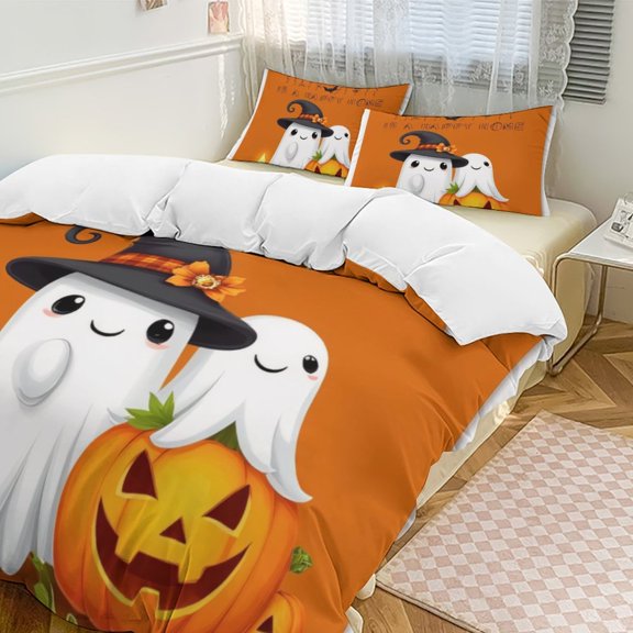 A Haunted Home Is Happy Bedding Set Couple Bedclothes Pillowcase Customized Home Textiles Bed Set for Bedroom Decoration