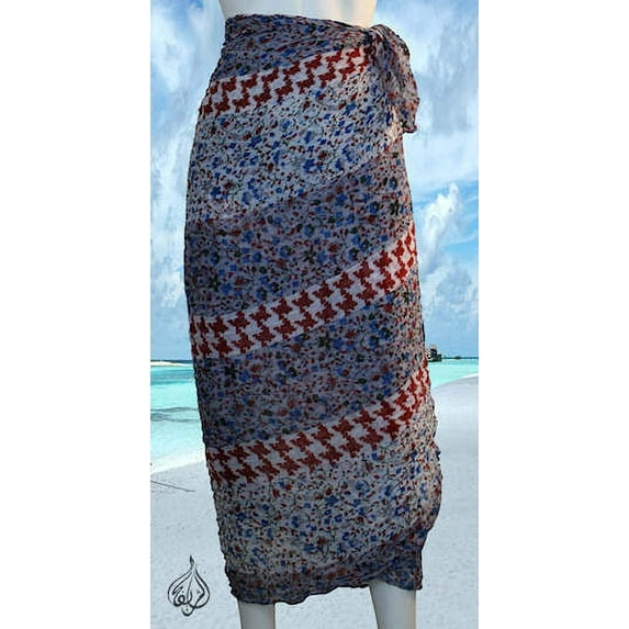A Hawaiian Pareo Sarong | Beach Cover | Maxi Scarf | PRO-520