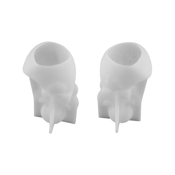 A Heart Shape Crystal Epoxy Resin Cement Gypsum Ornament Mirror Surface Silicone Mold 2.3X3.5X1.8 Inch