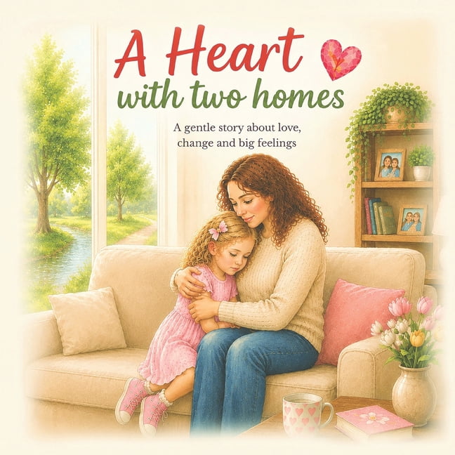 A Heart With Two Homes: A gentle story about love, change and big feelings, (Paperback)
