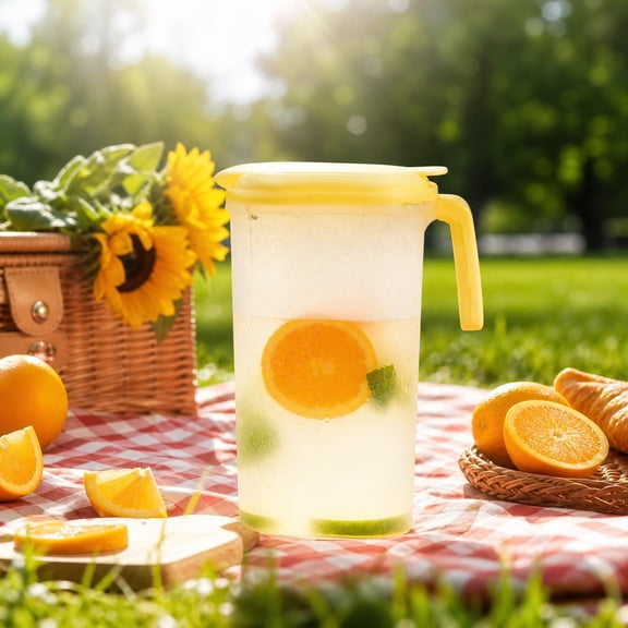 A Heat Resistant High Borosilicate Glass Cold Water Bottle Pitcher For Kitchen And Dining Use