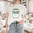 thumbnail image 1 of A Heinz Mustard Halloween Group Costume A Funny Food Themed Gift Unisex T-shirt, for men & women, up to size 5XL, 1 of 2