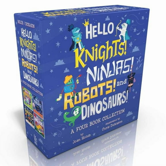 A Hello Book: Hello Knights! Ninjas! Robots! and Dinosaurs! (Boxed Set) : Hello Knights!; Hello Ninjas!; Hello Robots!; Hello Dinosaurs! (Board book)