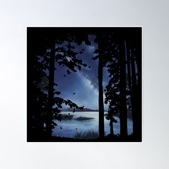 A Hidden Sky Poster Wall Art, Modern Wall Decor, 16x16 UNFRAMED