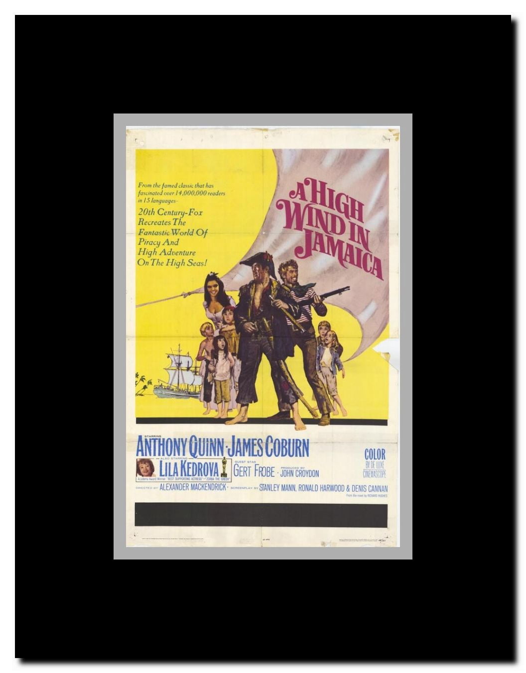 A High Wind in Jamaica Framed Movie Poster