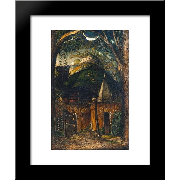 A Hilly Scene 20x24 Framed Art Print by Palmer, Samuel