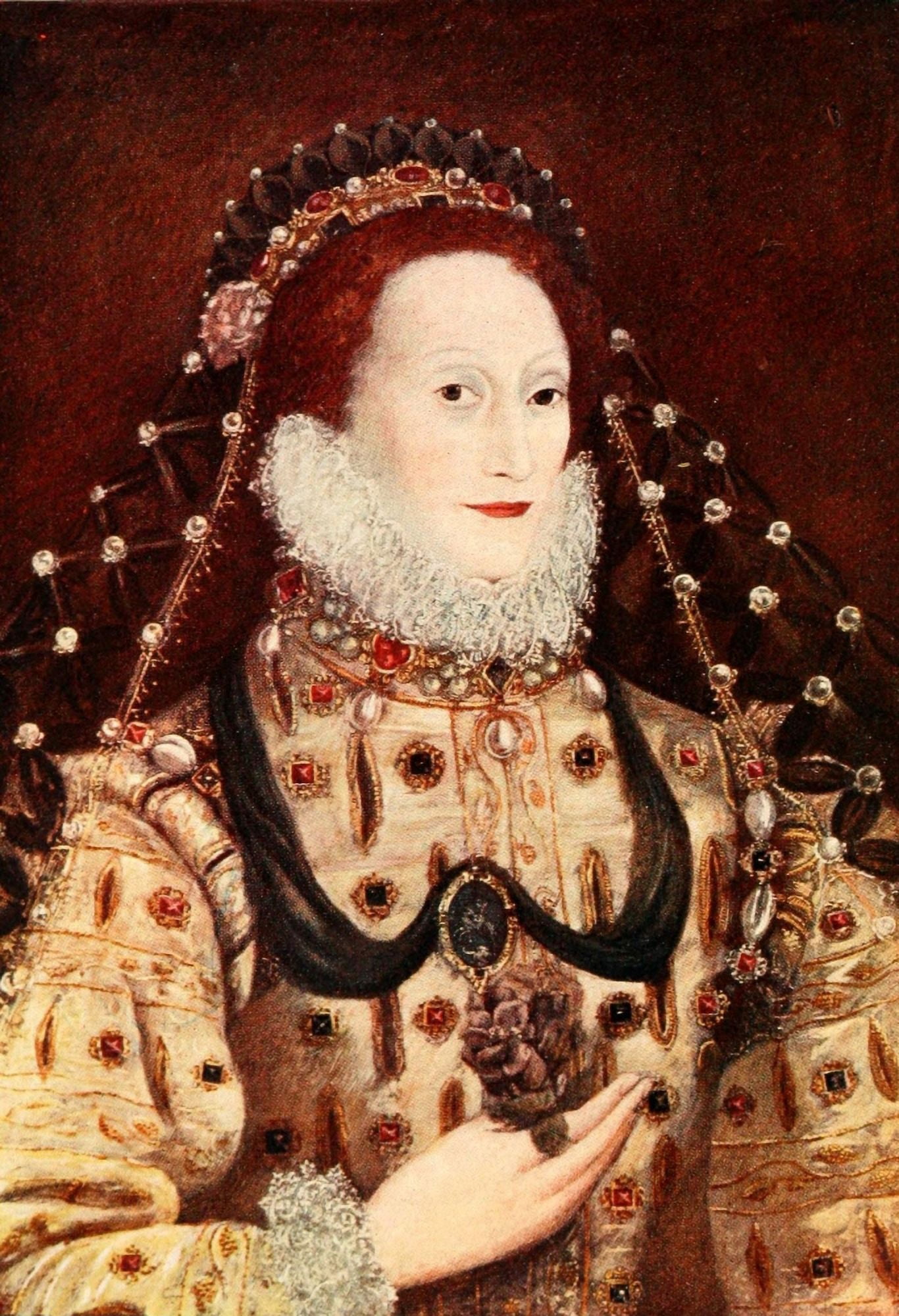 A History of England 1913 Queen Elizabeth I Canvas Art - Marcus Gheeraerts (18 x 24)