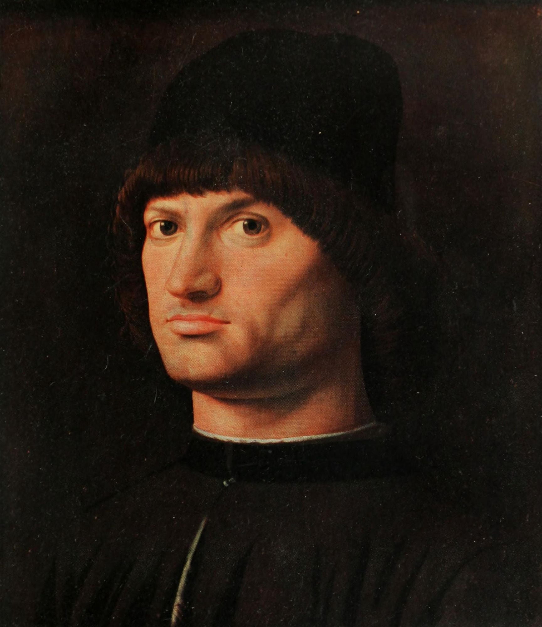 A History of Painting 1911 Portrait of a Condottiere Canvas Art - Antonello Da Messina (18 x 24)