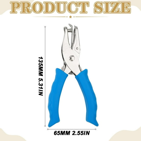 A Hole Punch Small Tiny Shaped Circle Metal Single Handheld Hole Paper Punch Punchers with Soft Handled for Tags Clothing