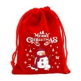 thumbnail image 1 of Velvet Drawstring Bags for Christmas Gift Bags Velvet Cloth Jewelry Pouches, Reusable Santa Gift Sack for Xmas Present Toy Party Favor Wrapping Candy Bag Goodie Bags (5.9” x 7.8” , Red), 1 of 7