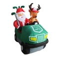thumbnail image 1 of A Holiday Company 5.5 Ft Tall Inflatable Golf Santa Holiday Lawn Decoration, 1 of 5