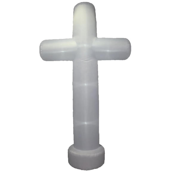 A Holiday Company Inflatable Cross LED Lighted Yard Decoration - 108 in x 60 in x 28 in