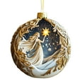 thumbnail image 1 of A Holiday Ornament With Angel And Star Design For Christmas Tree Acrylic, 1 of 6