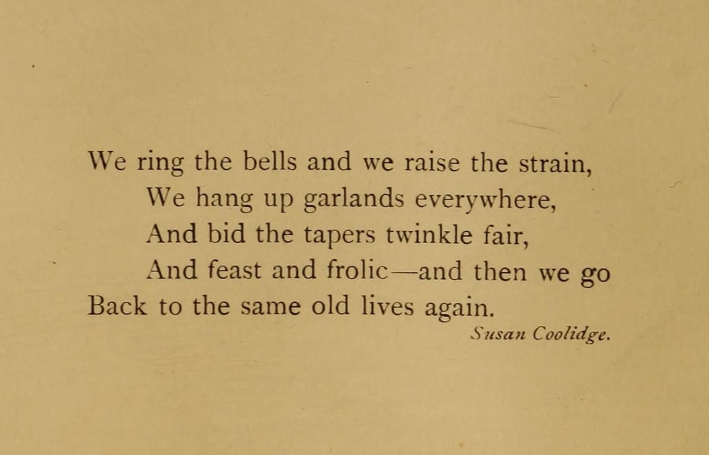 A Holiday Souvenir 1883 We Ring the Bells Canvas Art - Susan Coolidge (18 x 24)