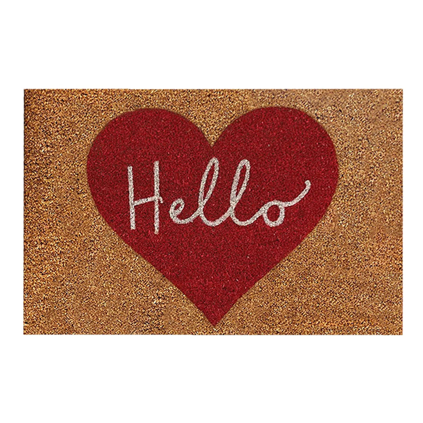 A Holiday Valentine Day Welcome Mat Floor Rug For Entryway Bathroom ...