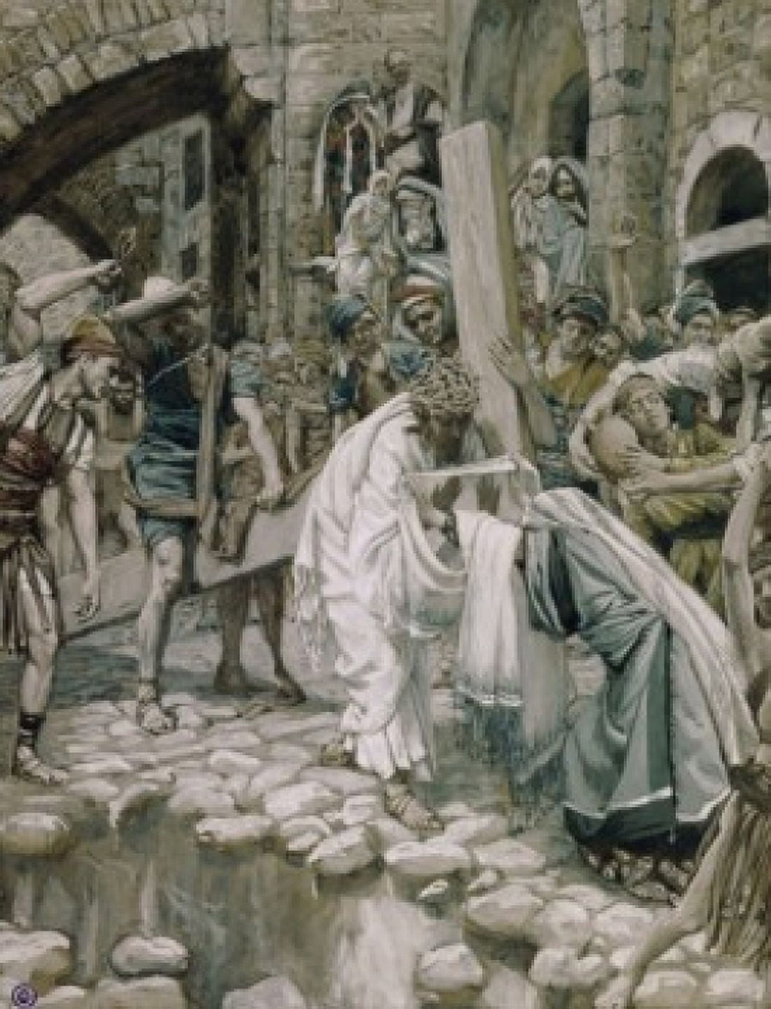 A Holy Woman Wipes the Face of Jesus James Tissot (1836-1902French) Canvas Art - James Tissot (24 x 36)