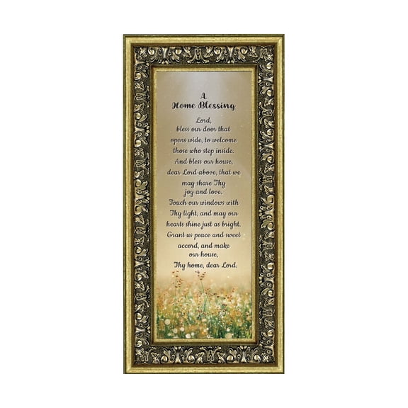 A Home Blessing, God Bless This Home Sign, Home Blessing Décor, 4x10, 7314