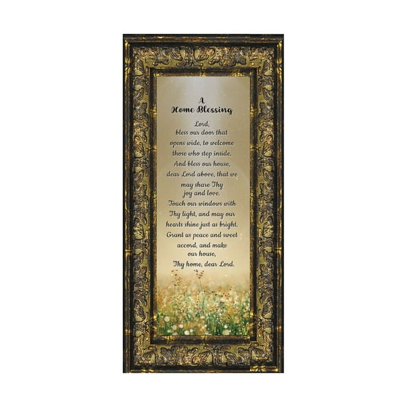 A Home Blessing, God Bless This Home Sign, Home Blessing Décor, 4x10, 7314