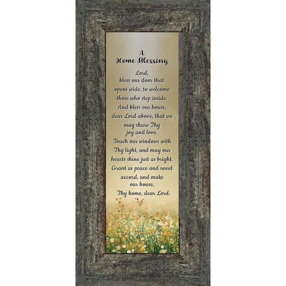 A Home Blessing, God Bless This Home Sign, Home Blessing Décor, 4x10, 7314
