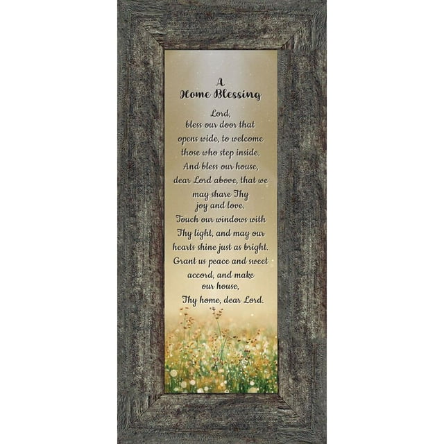 A Home Blessing, God Bless This Home Sign, Home Blessing Décor, 4x10, 7314