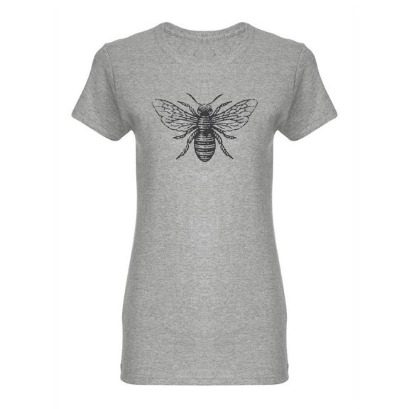 A Honey Bee In Black T-Shirt Women -Image by Shutterstock, Female Small