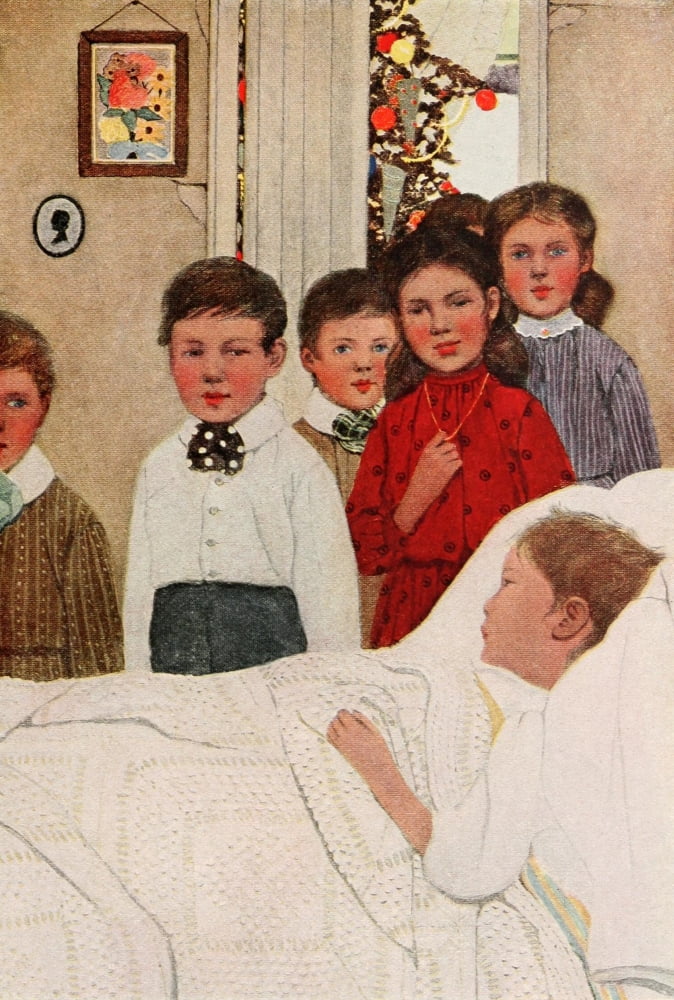 A Host of Children 1920 Sick Canvas Art - Ethel Franklin Betts (18 x 24)