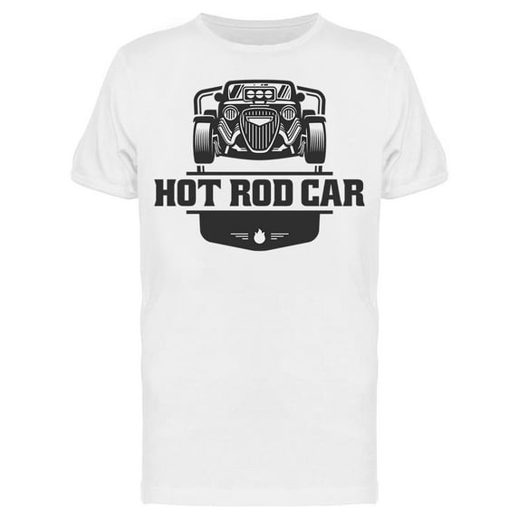 A Hot Rod Car Emblem T-Shirt Men -Image by Shutterstock, Male x-Large