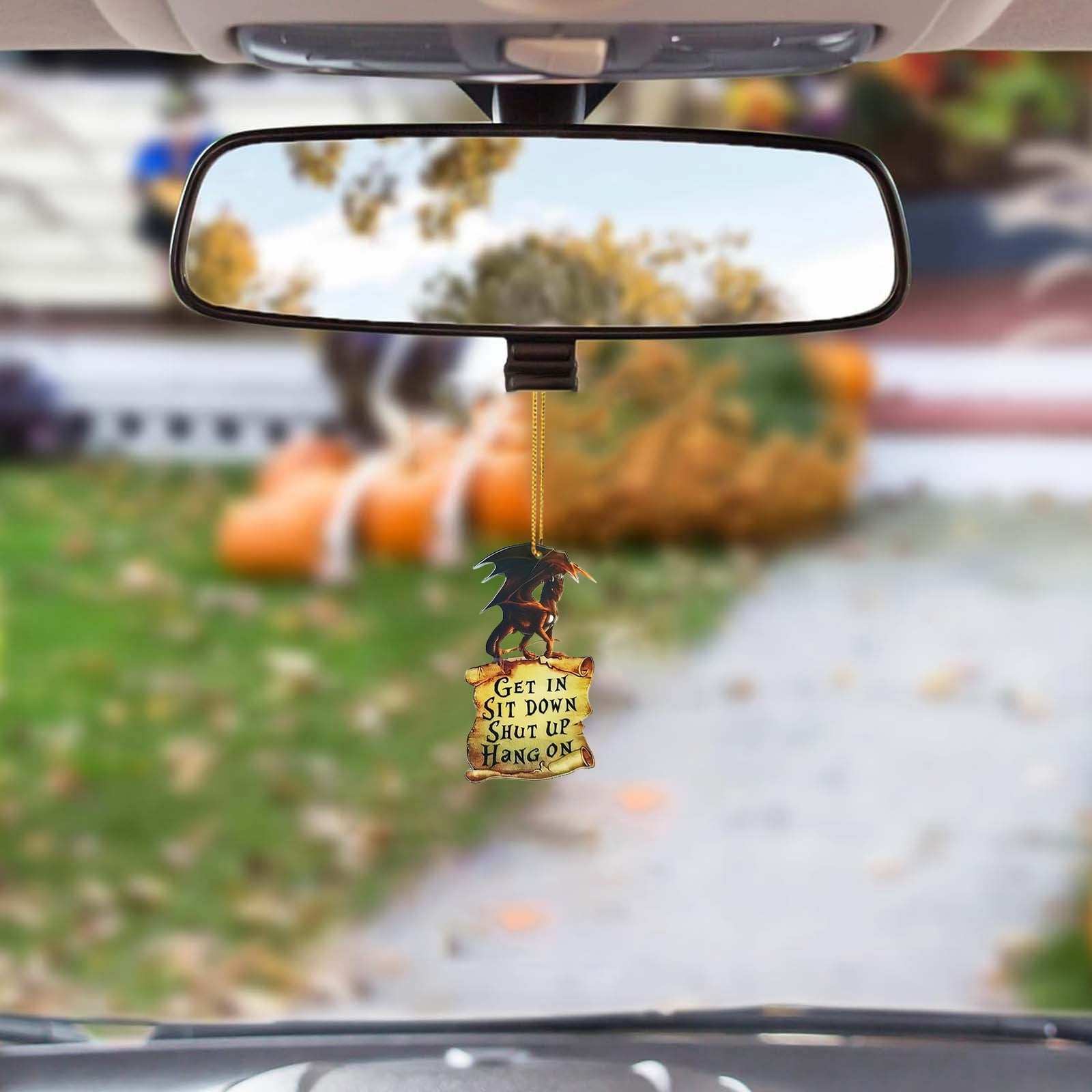 A Household Adornmant Dragon Pattern Pendant Christmas Tree Pendant