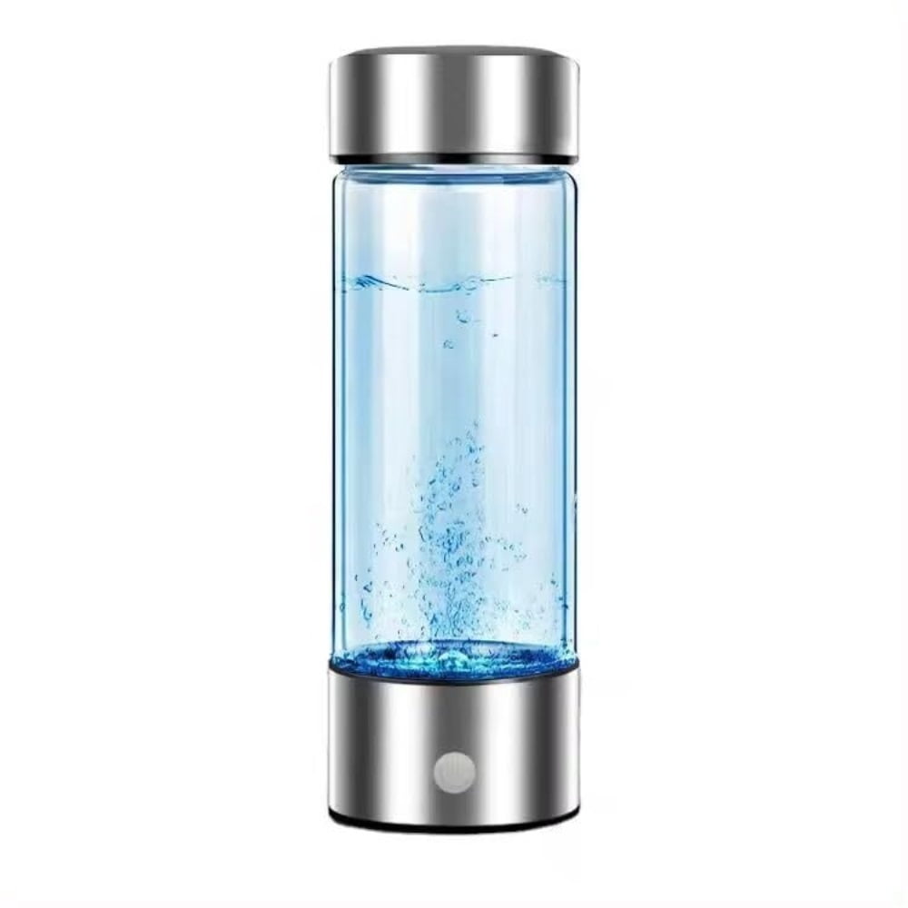 A Hydrogen Water Bottle Generator with PEM SPE Technology,Hydrogen Water Ionizer Glass Health Cup for Home Travel,Office and Daily Drinking