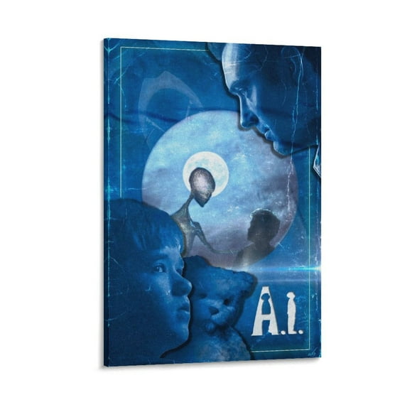 A.I. Artificial Intelligence Movie Poster Wall Art Picture Painting Poster Canvas Print Posters Artworks Bedroom Living Room Decor 24x36inch(60x90cm)