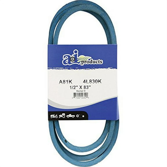 A & I Products Blue Kevlar V-Belt with Kevlar Cord - 83in.L x 1/2in.W, Model# A81K/4L830K