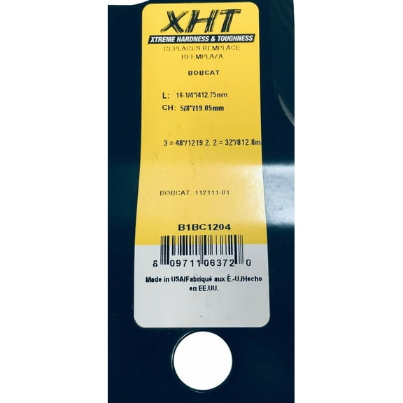 A&I XHT 16-1/4", 5/8", HL Mower Blade (Single) - B1BC1204,1