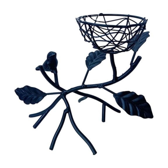 A Iron Branch Bird Nest Candle Holders Rustic Metal Tealight Stand For Table Centerpiece